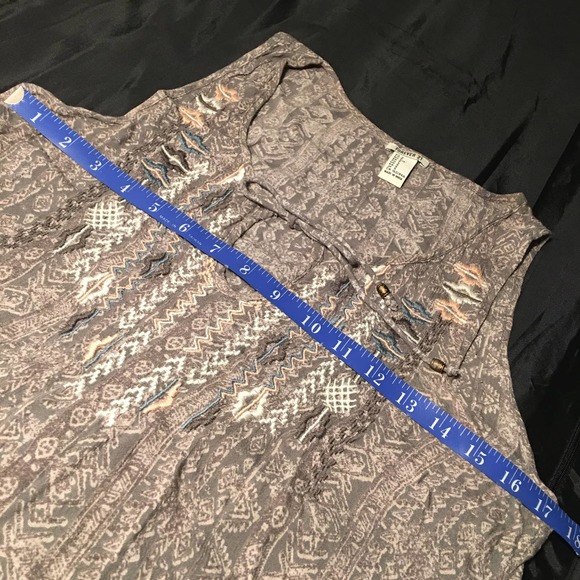 Forever 21 Boho Tribal Embroidered Tank Crop Top - Picture 5 of 12